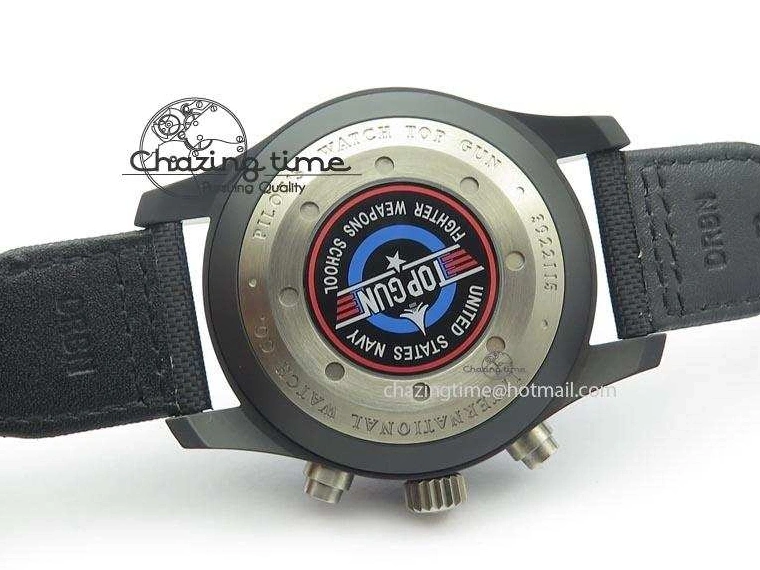 MIROTIME 0505 Pilot Chrono IW388003 Real Ceramic V6F 1:1 Best Edition On Black Nylon Strap A StreetReady 7284